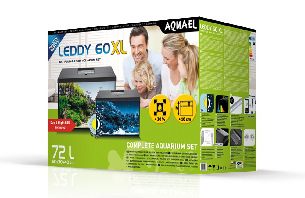 Leddy akvaariosetti XL 72L