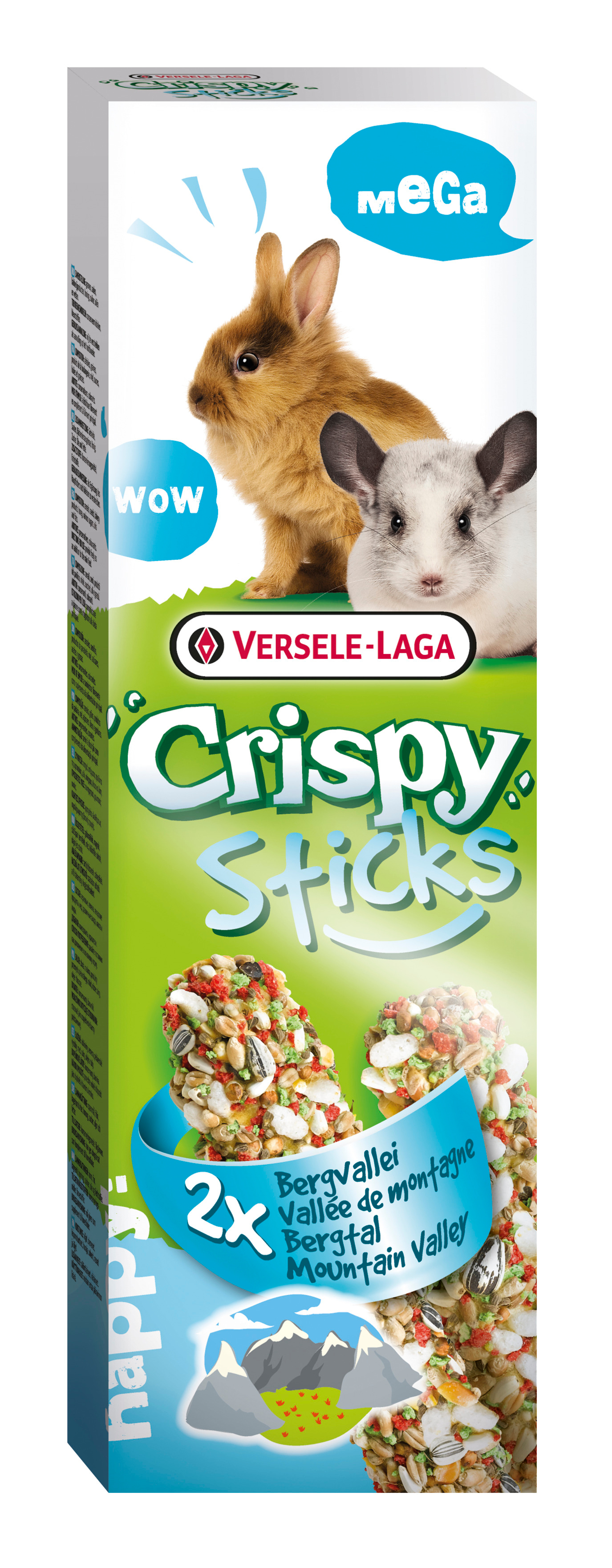 Crispy Mega Sticks kaneille ja chinchilloille 140g