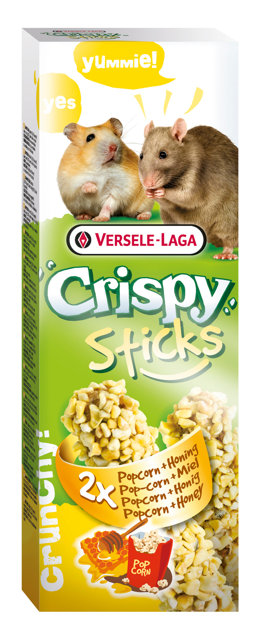 Crispy Sticks hamsteri/rotta popcorn&hunaja 110g
