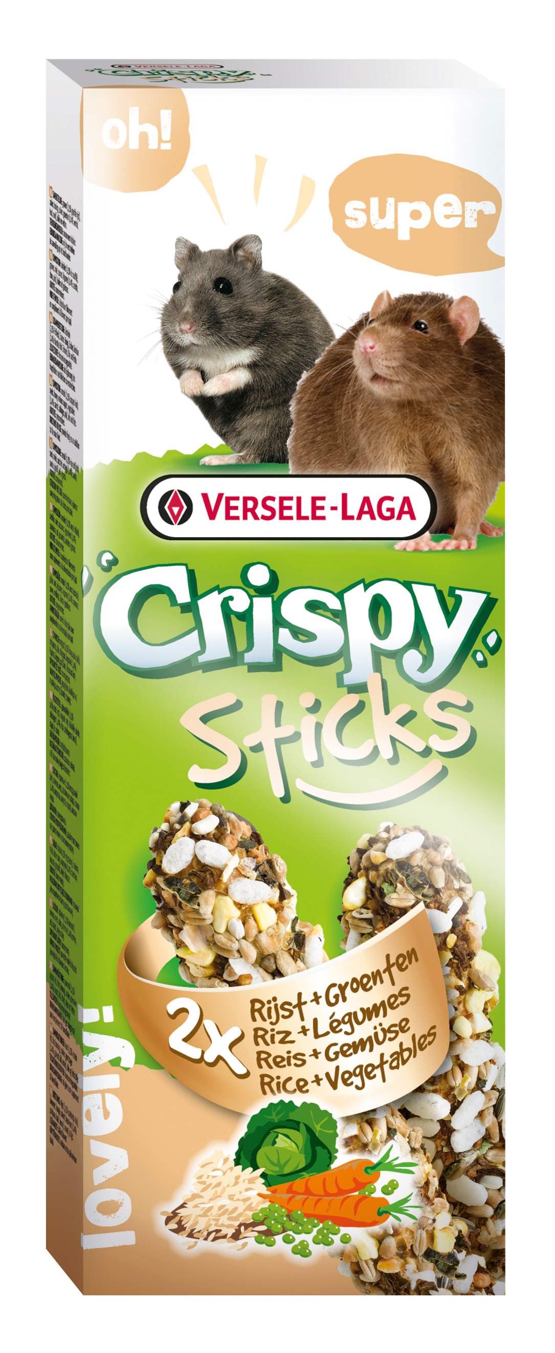 Crispy Sticks riisi ja vihannekset 110g
