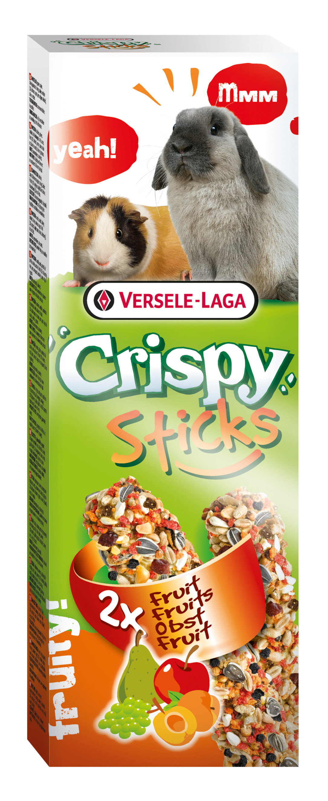 Crispy Sticks kaneille/marsuille hedelmä 110g