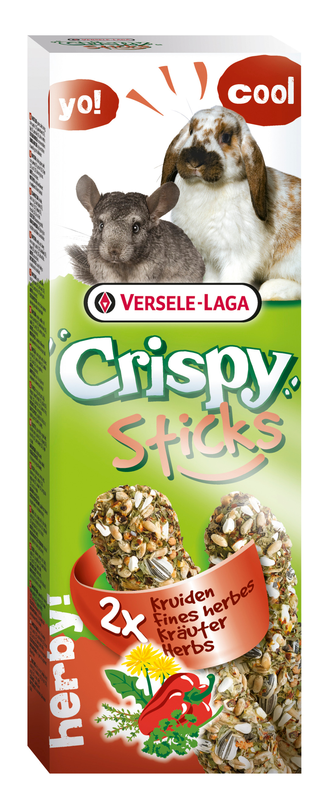 Crispy Sticks kaneille/chinchilloille yrtti 110g