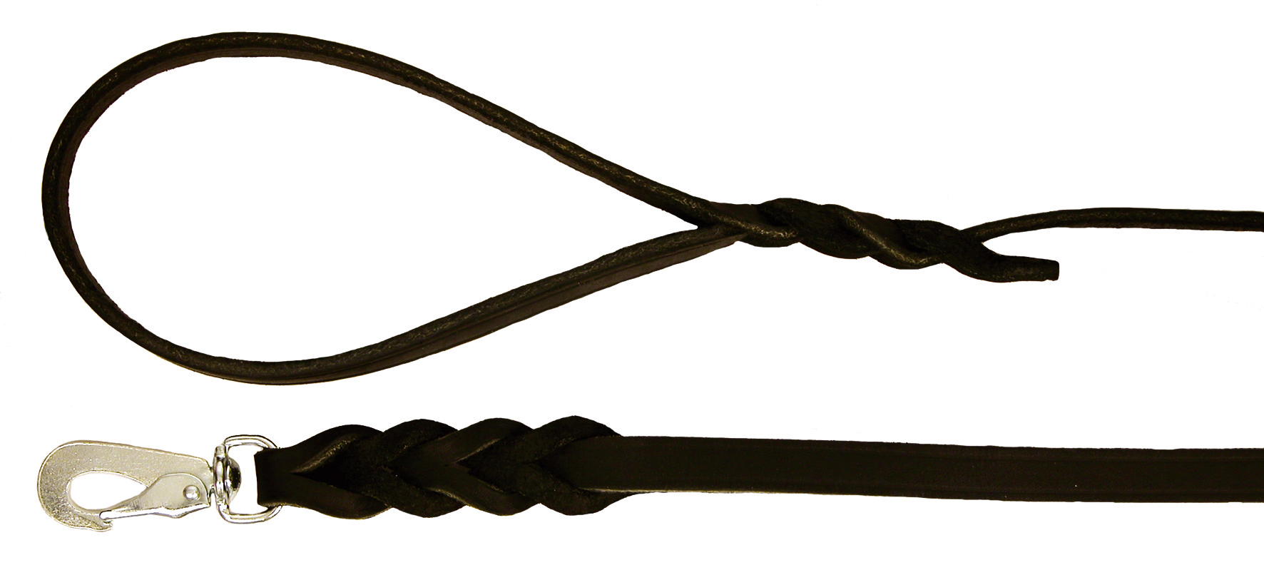 Långt Läderkoppel Svart