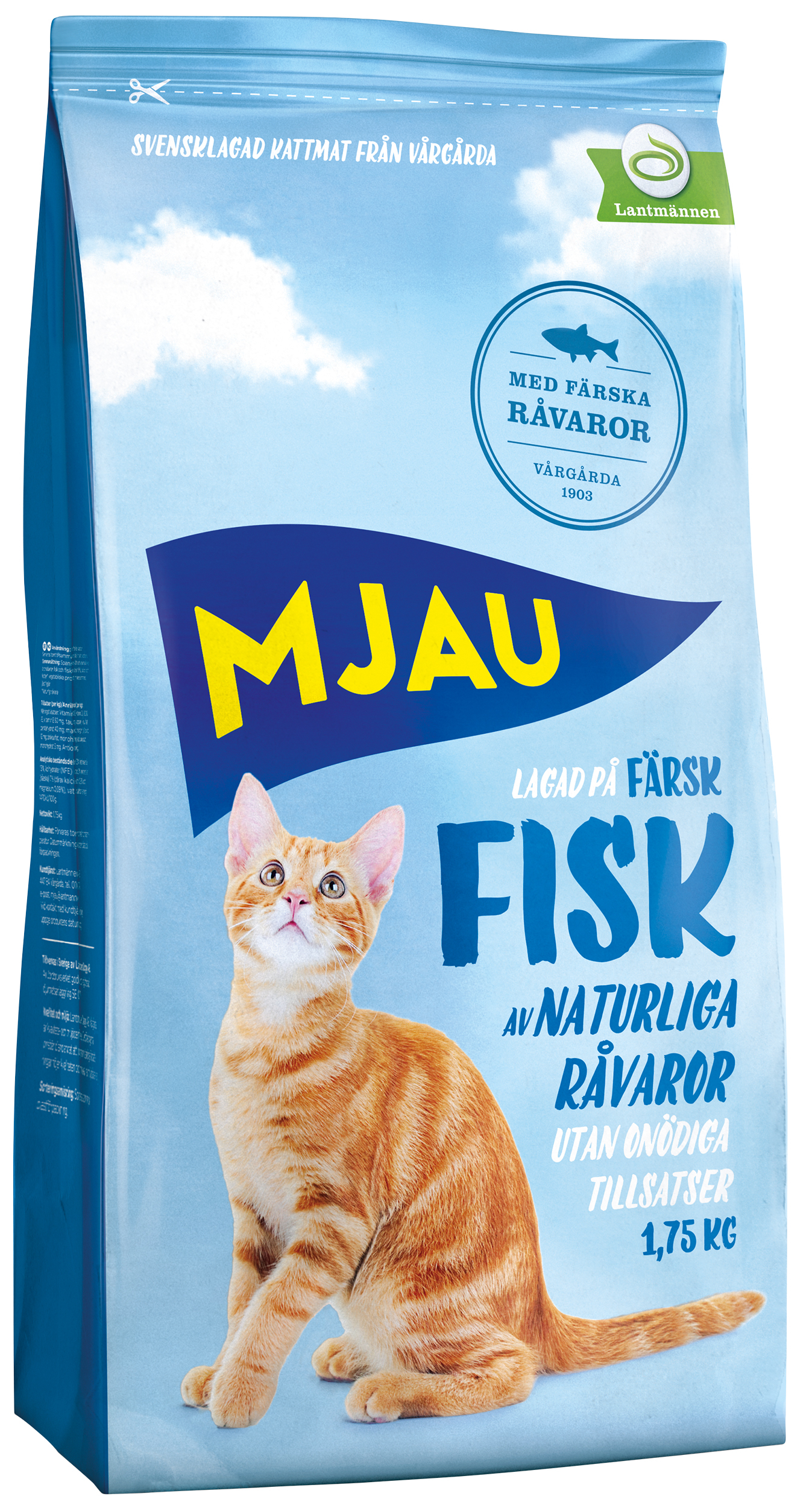 Torrfoder för katt med Fisk