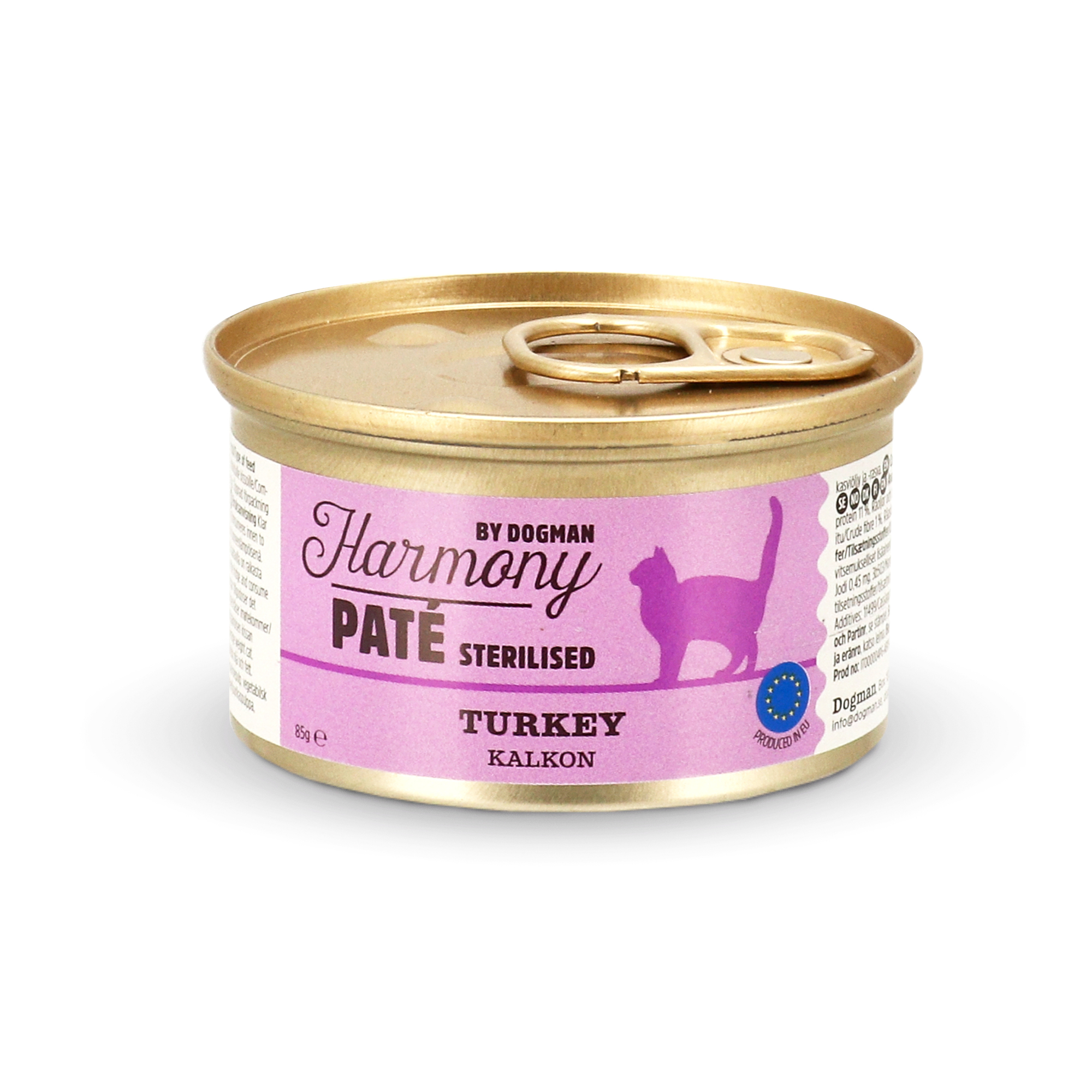 Paté våtfôr til katt med kalkun 85g