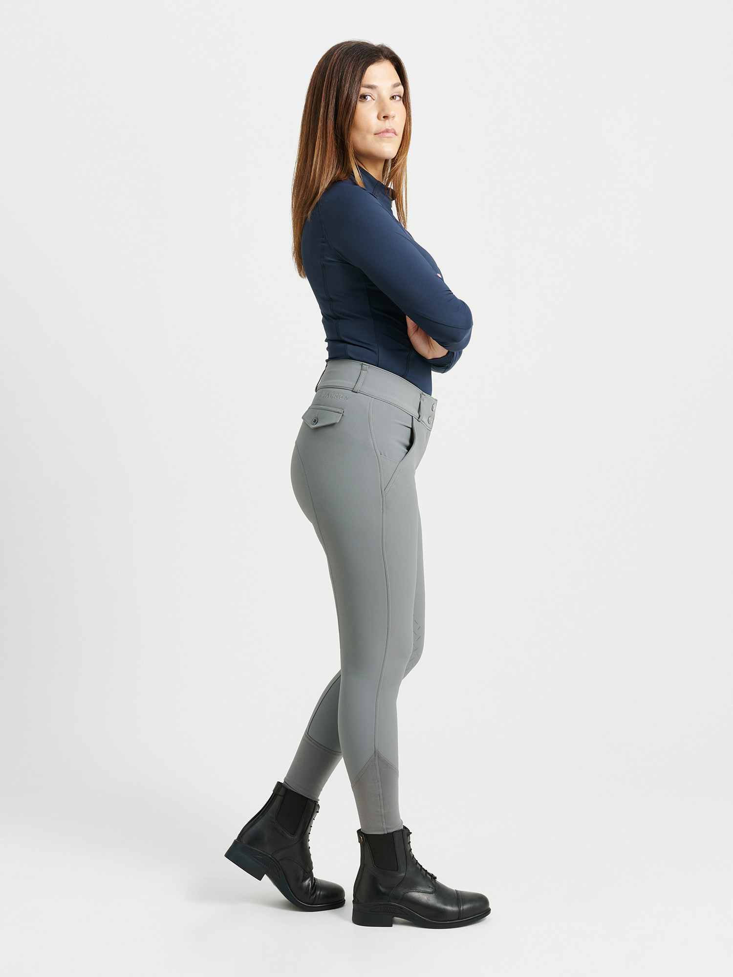 Rigmor Ridbyxa Knäskodd Grå