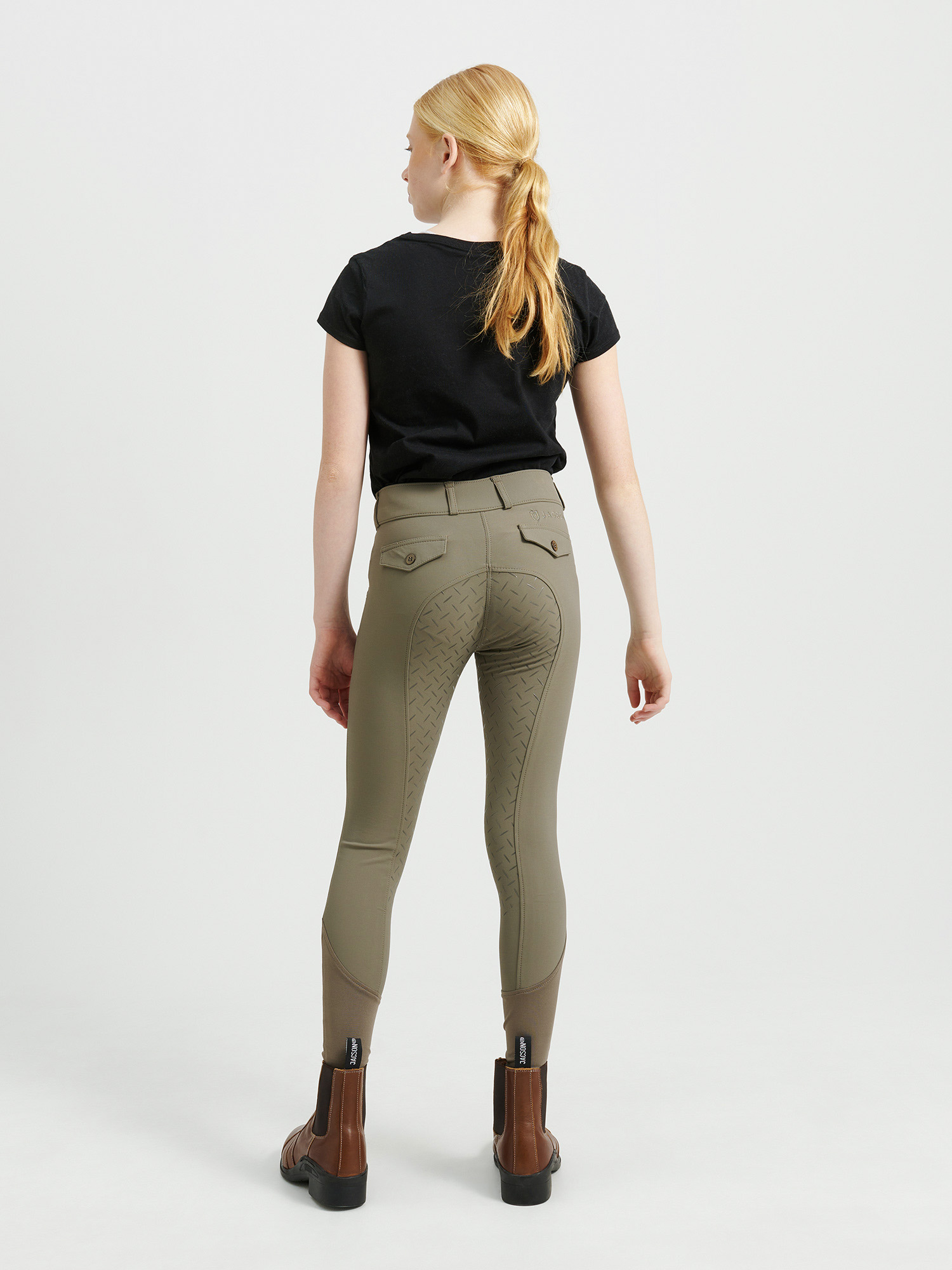 Rigmor Junior ratsastushousut kokopaikat Ruskea