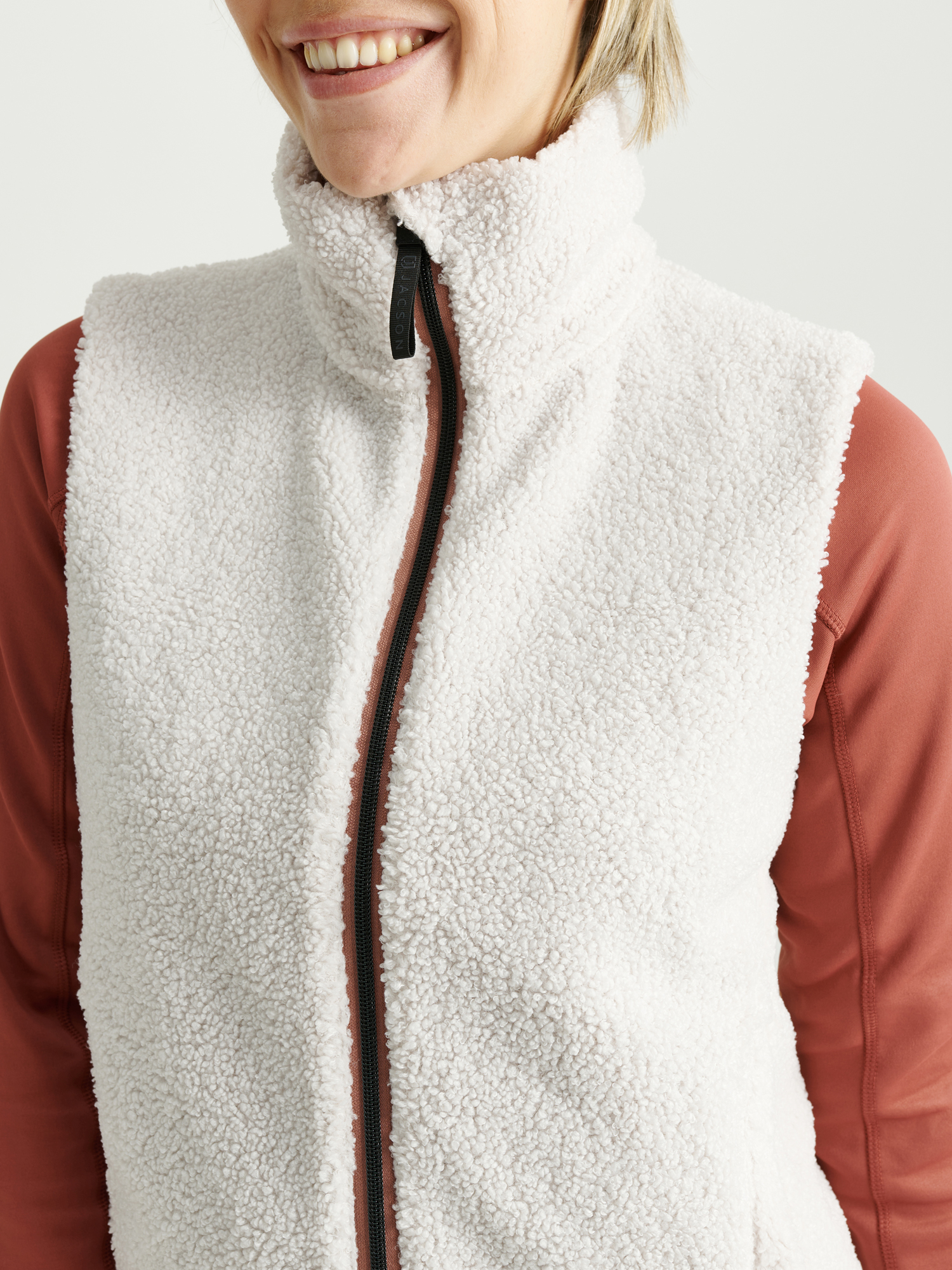 Inger Fleecevest Grå