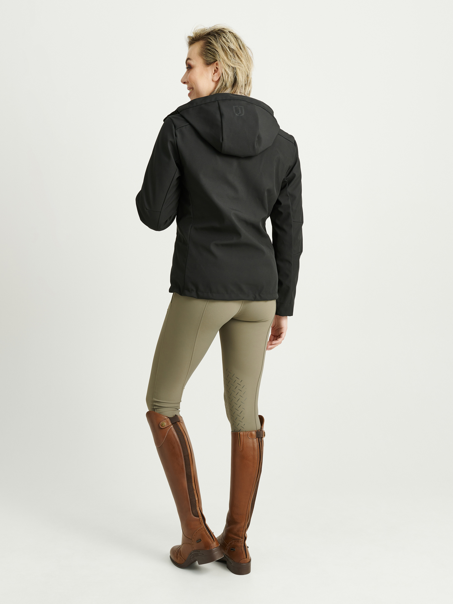 Berit softshell-takki Musta