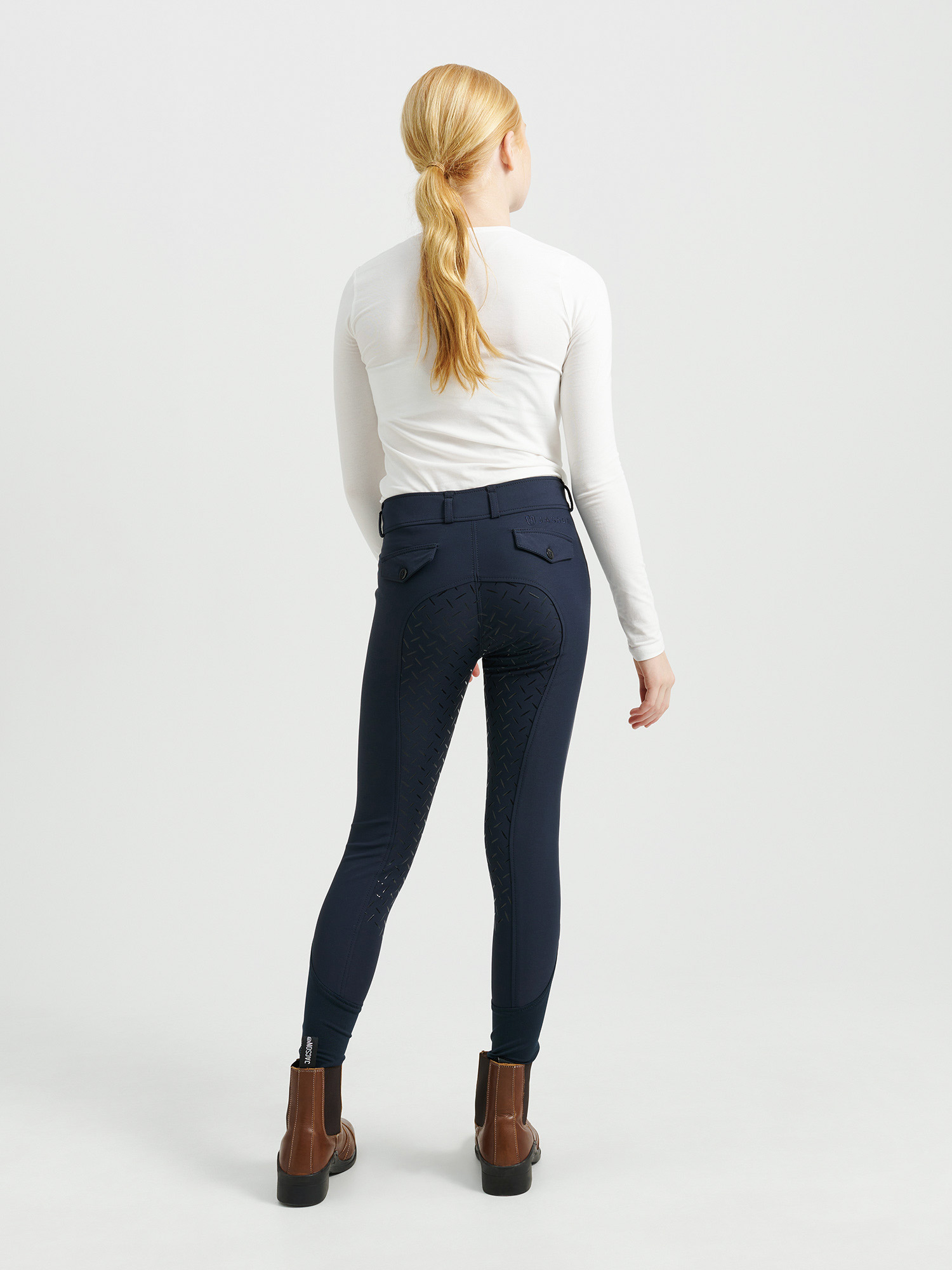 Rigmor Ridbyxa Knäskodd Junior Marin