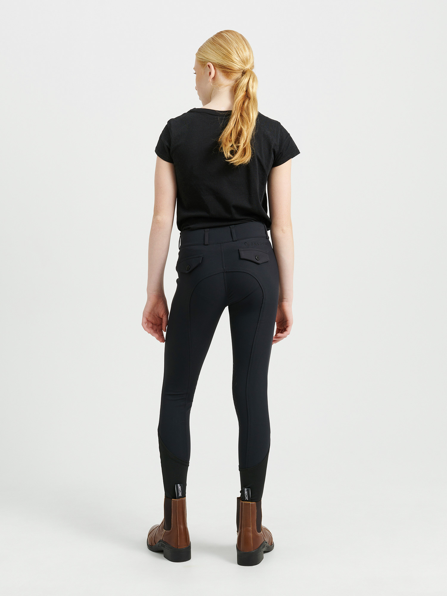 Rigmor Ridbyxa Knäskodd Junior Svart