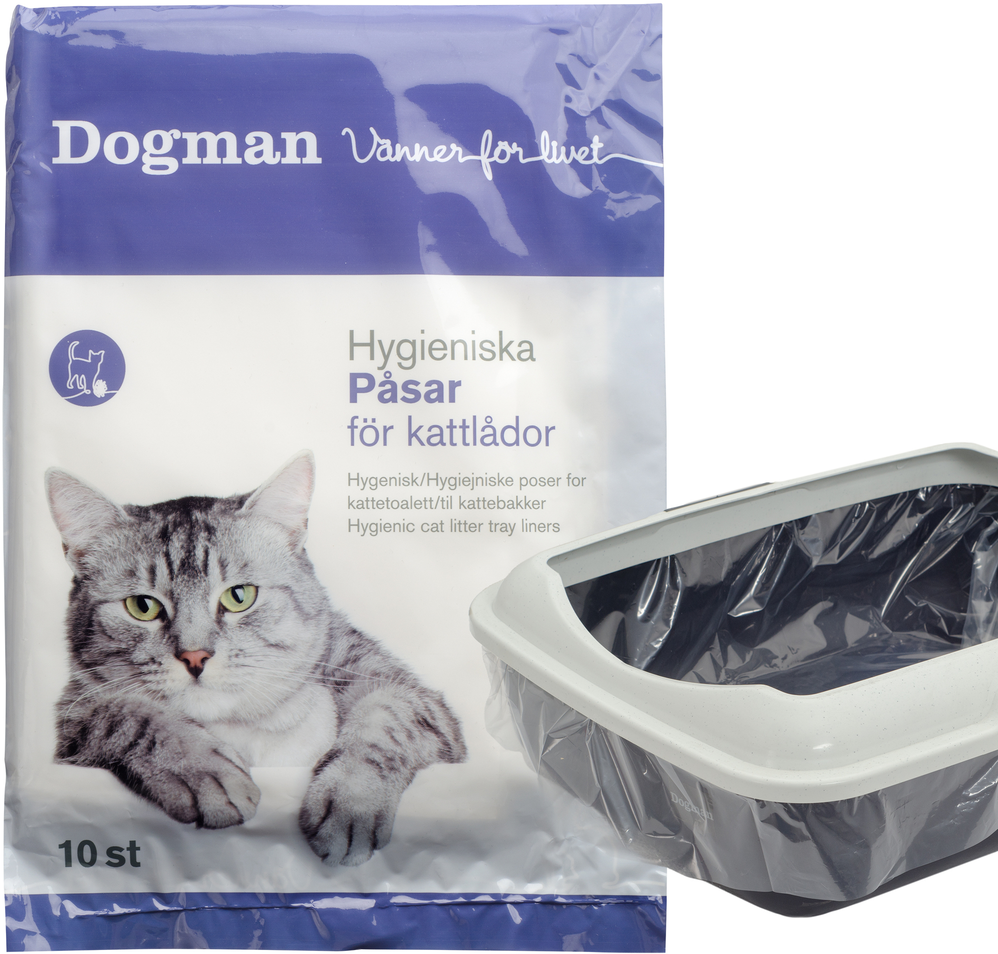 Påsar för kattlåda