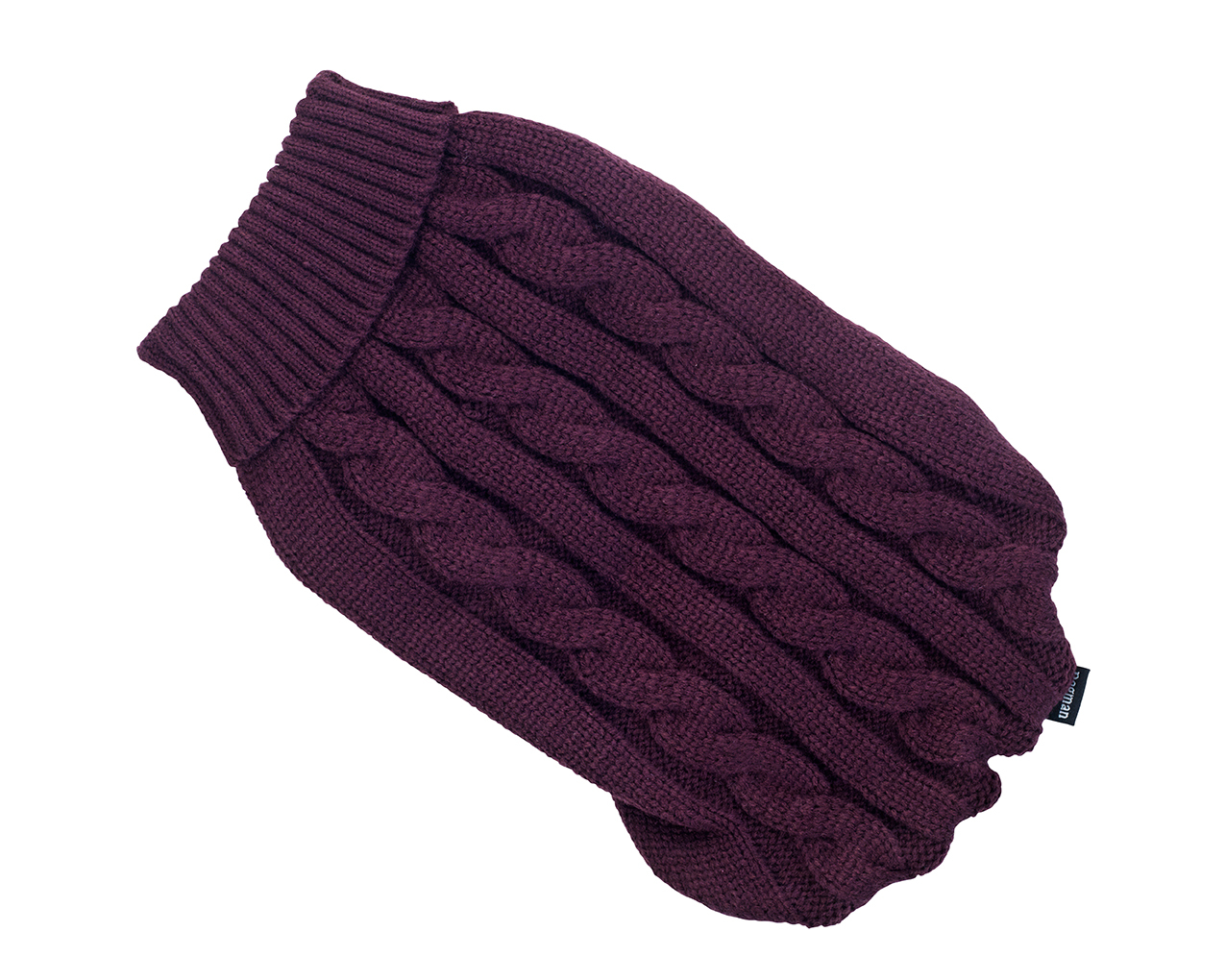 Gina koiran neule Viininpunainen