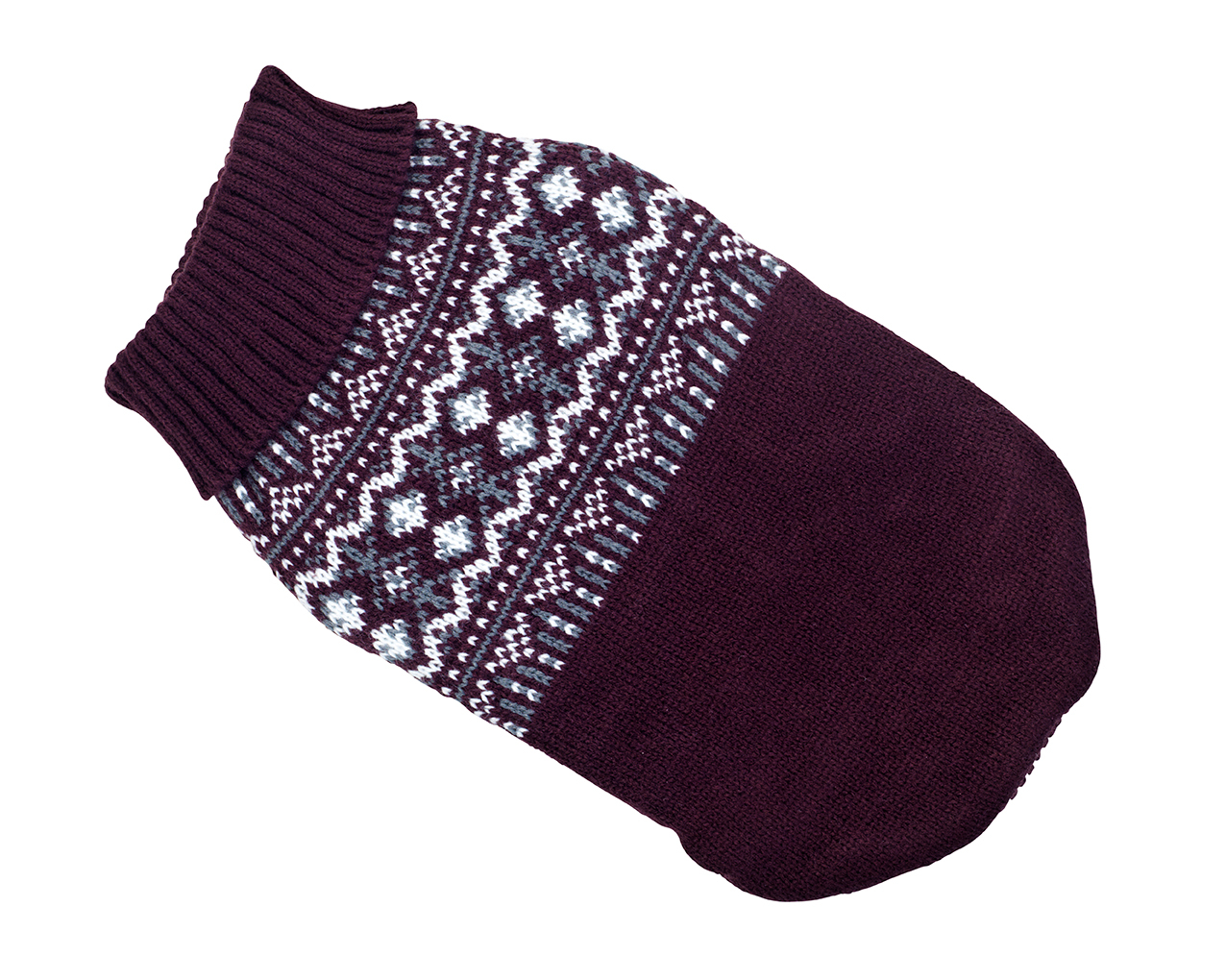 Stickad Hundtröja Iselin Vinröd