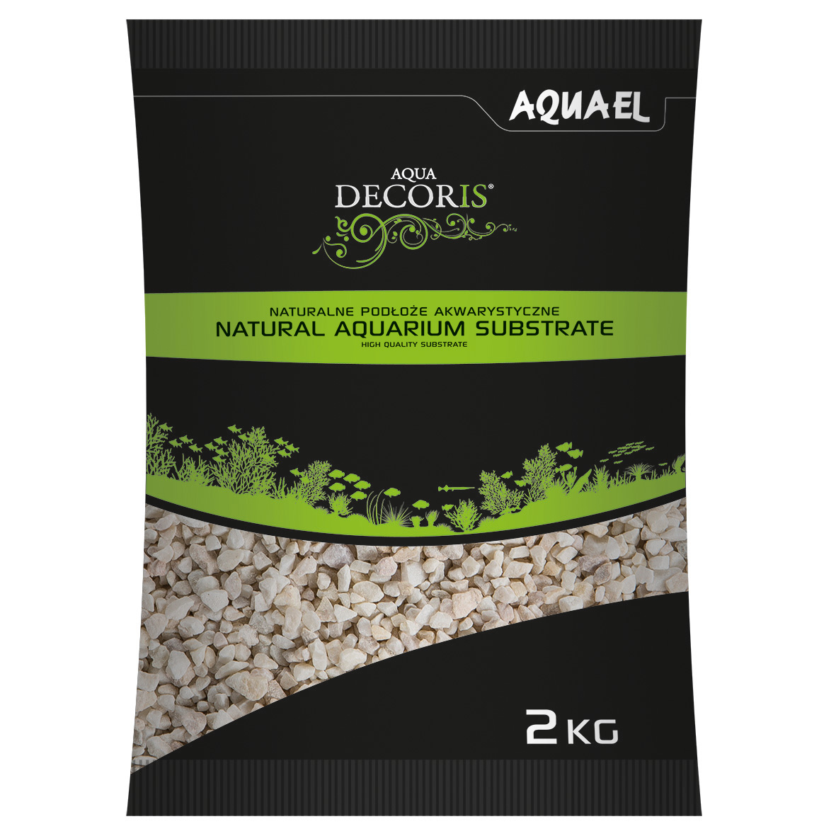 Aqua Decoris akvaariohiekka Vaaleanharmaa
