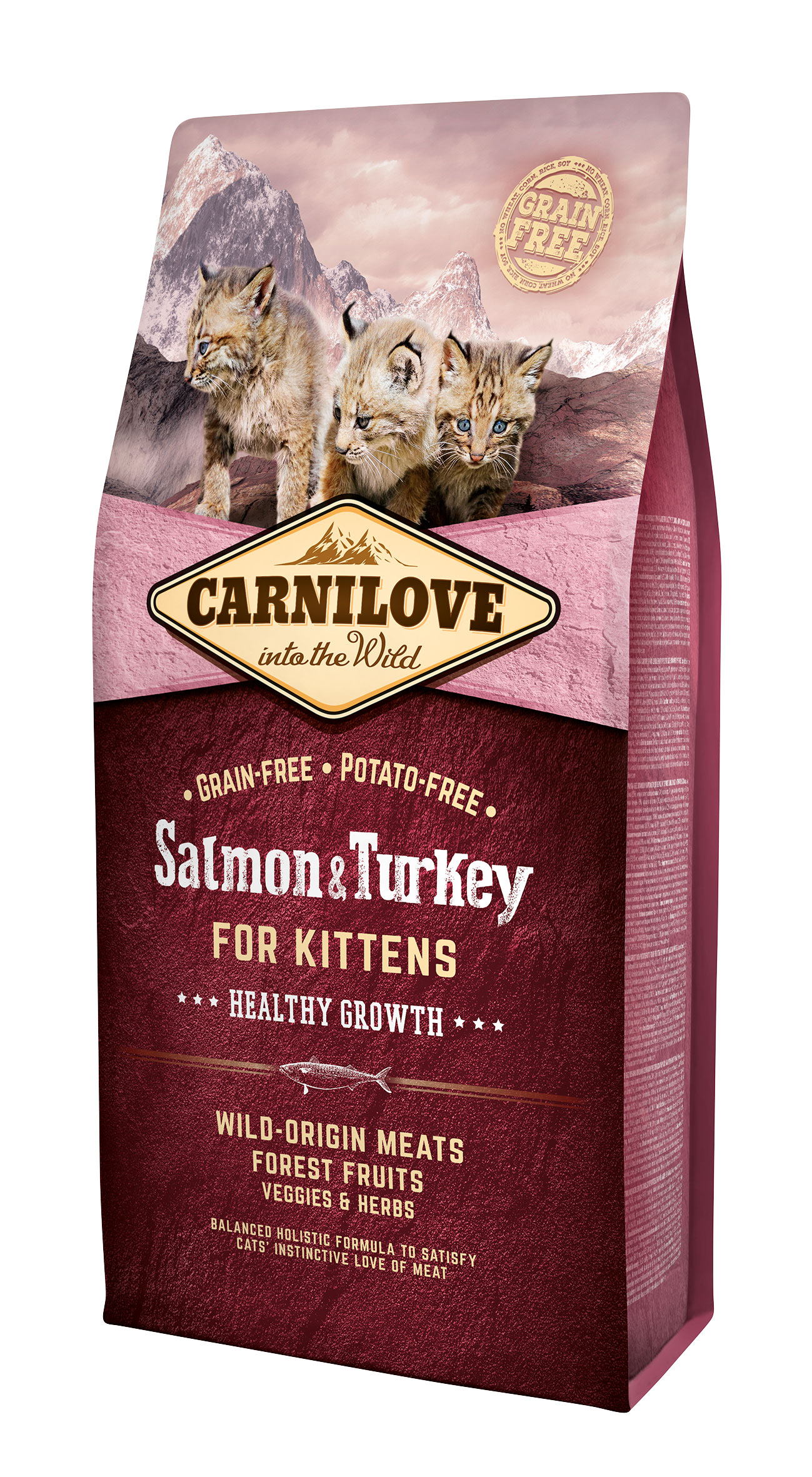 Salmon & Turkey Healthy Growth Kitten Kattemat