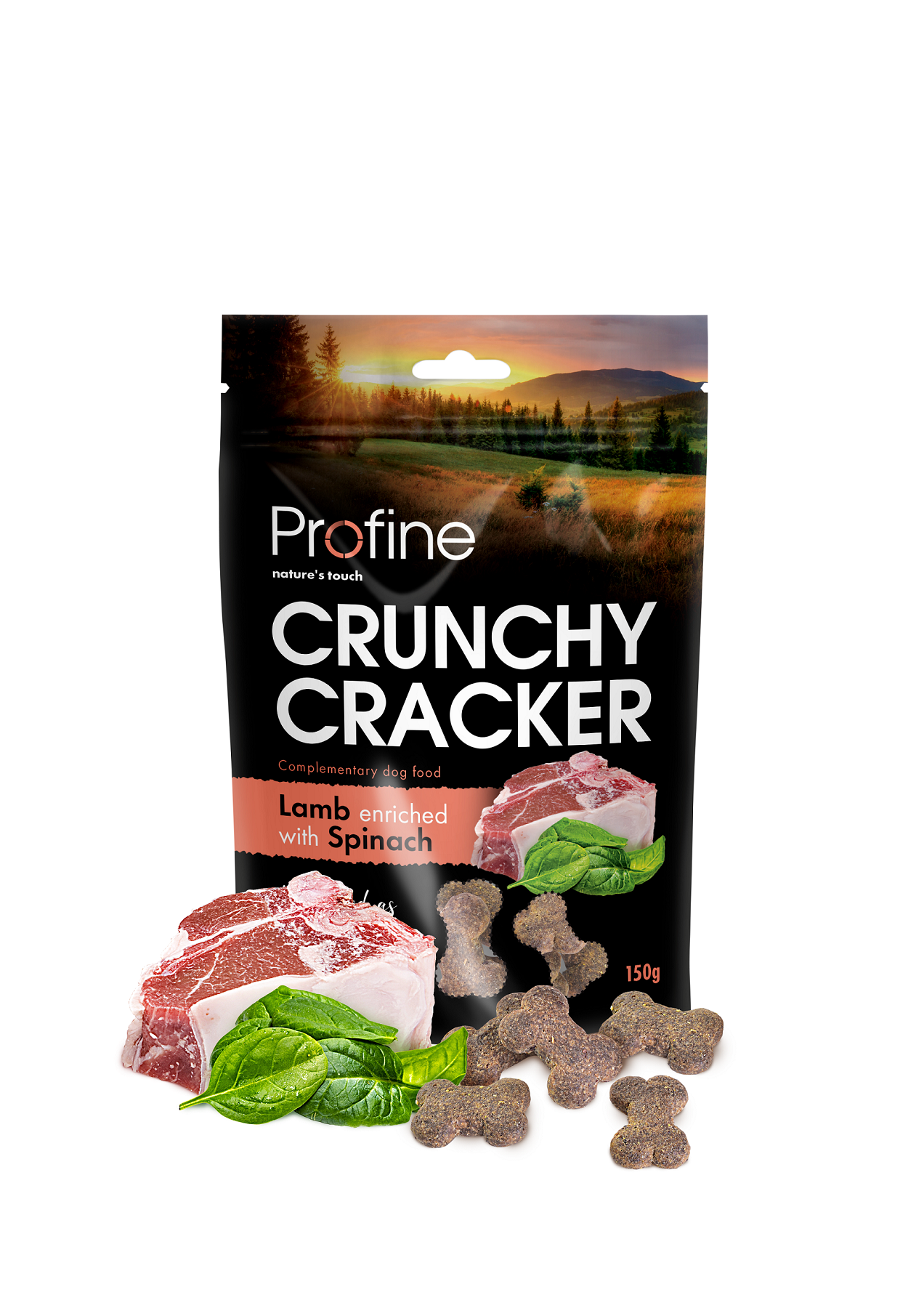 Crunchy Cracker Lamb&Spinach koiranherkku 150g