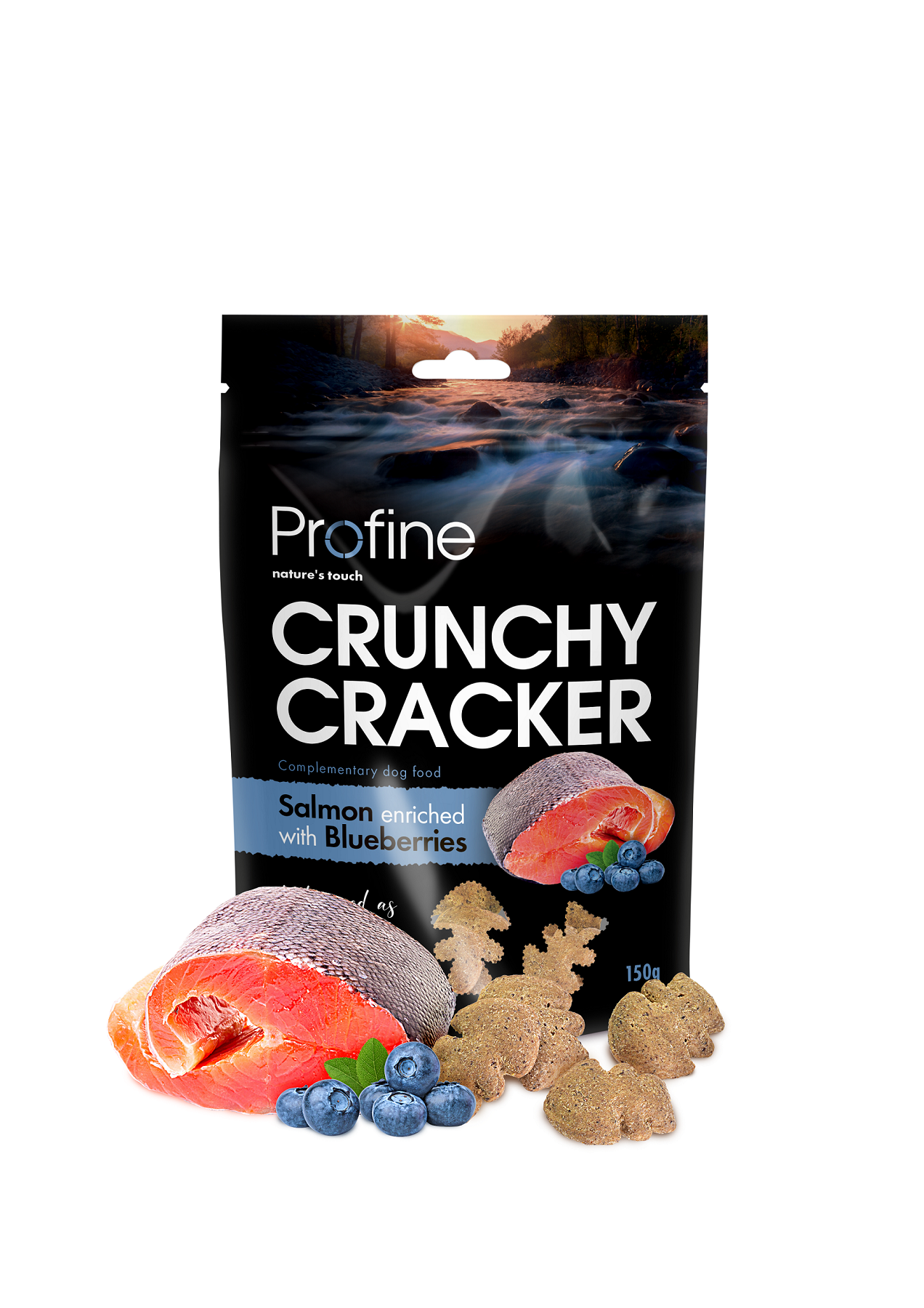 Crunchy Cracker Salmon&Blueberry koiranherkku 150g