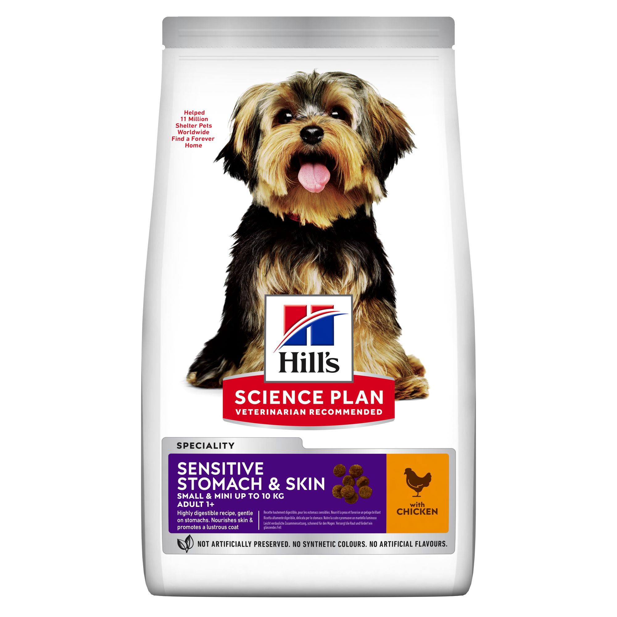 Adult Small & Mini Sensitive Stomach & Skin Hundfoder