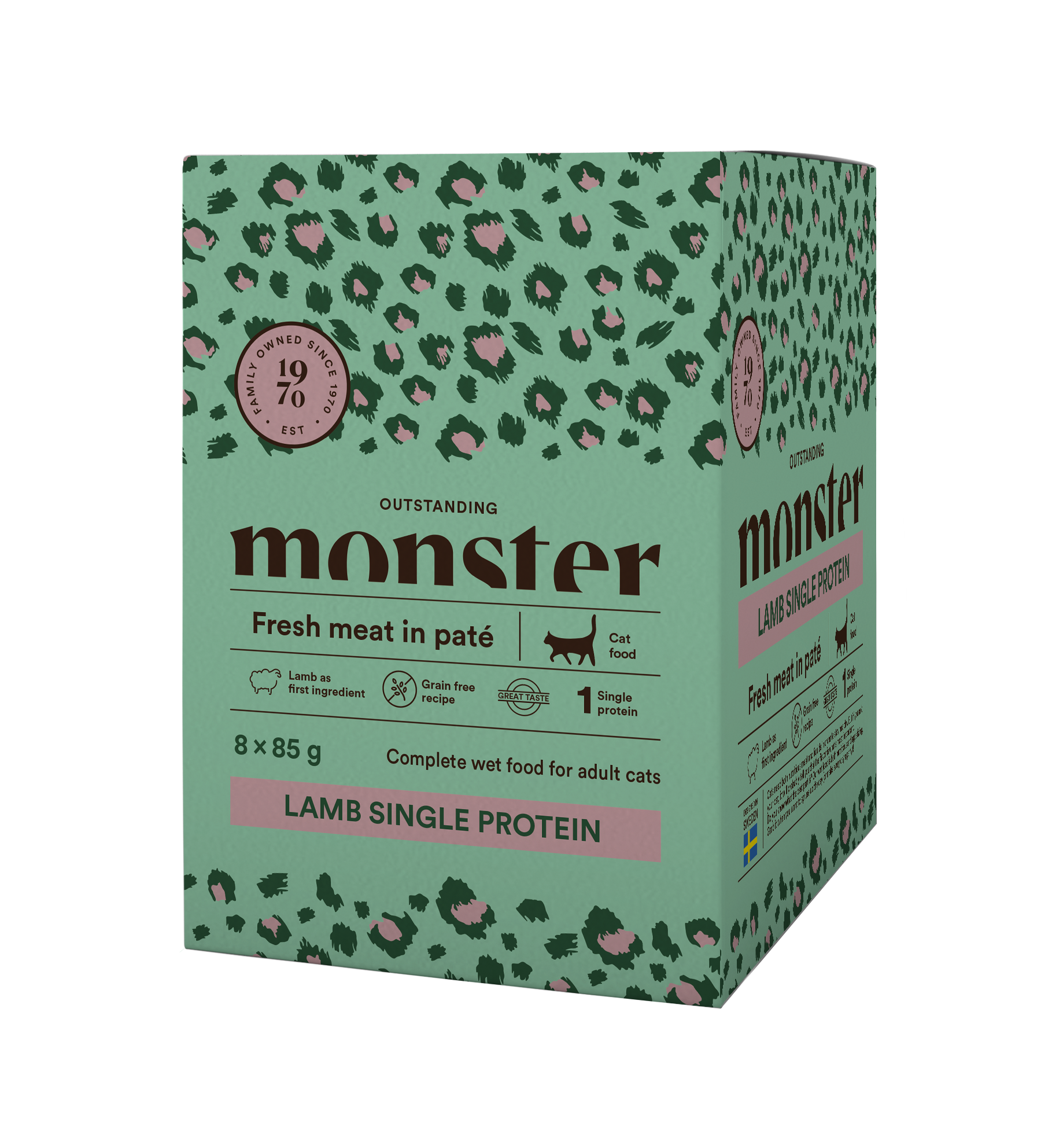 Paté Lamb Single Protein Våtfôr for katt 8x85g