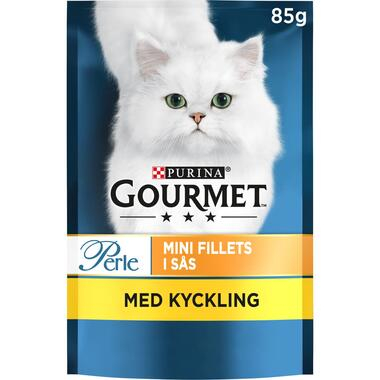 Perle Mini Fillets Kylling Våtfôr for katt 85g