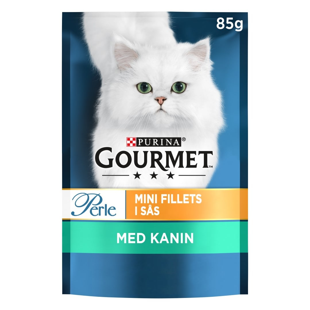 Perle Mini Fillets Kanin Våtfôr for katt 85g