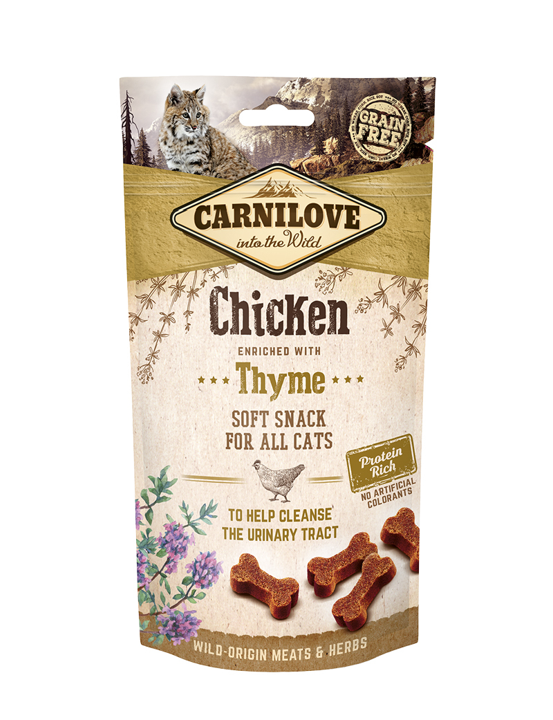 Soft Snack Chicken with Thyme Kattgodis 50g
