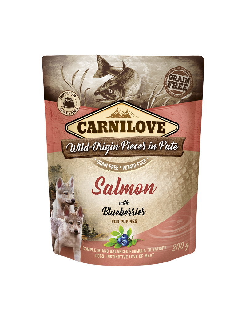 Pouch Paté Salmon Våtfoder för hund 300g