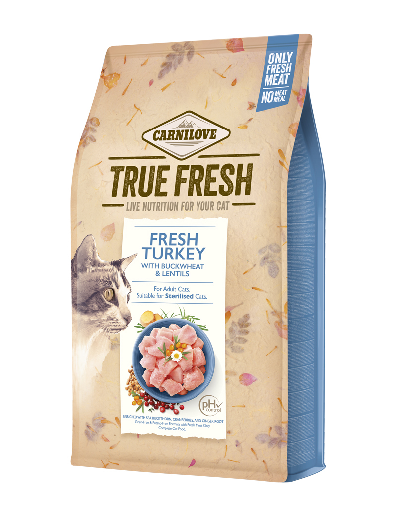 True Fresh Turkey Tørrfôr for katt
