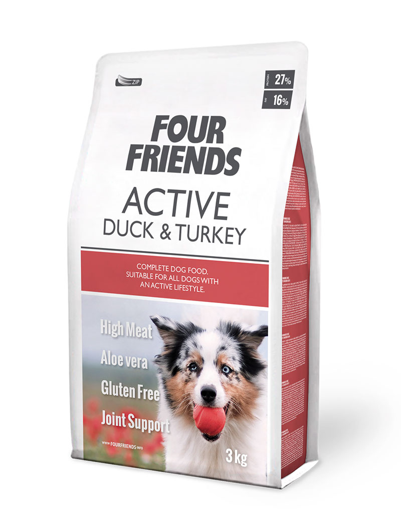 Active Duck & Turkey Torrfoder för hund