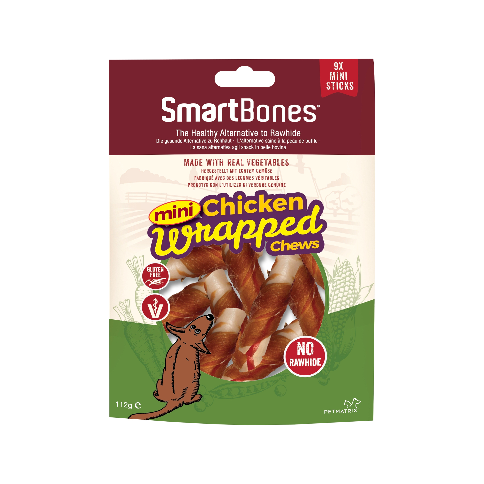 Mini Chicken Wrapped Chews Hundegodbit 9p