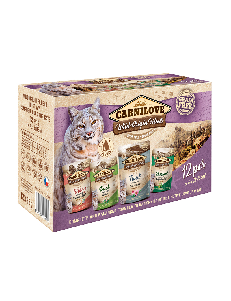 Cat Pouch Multipack Våtfôr for katt 12x85g