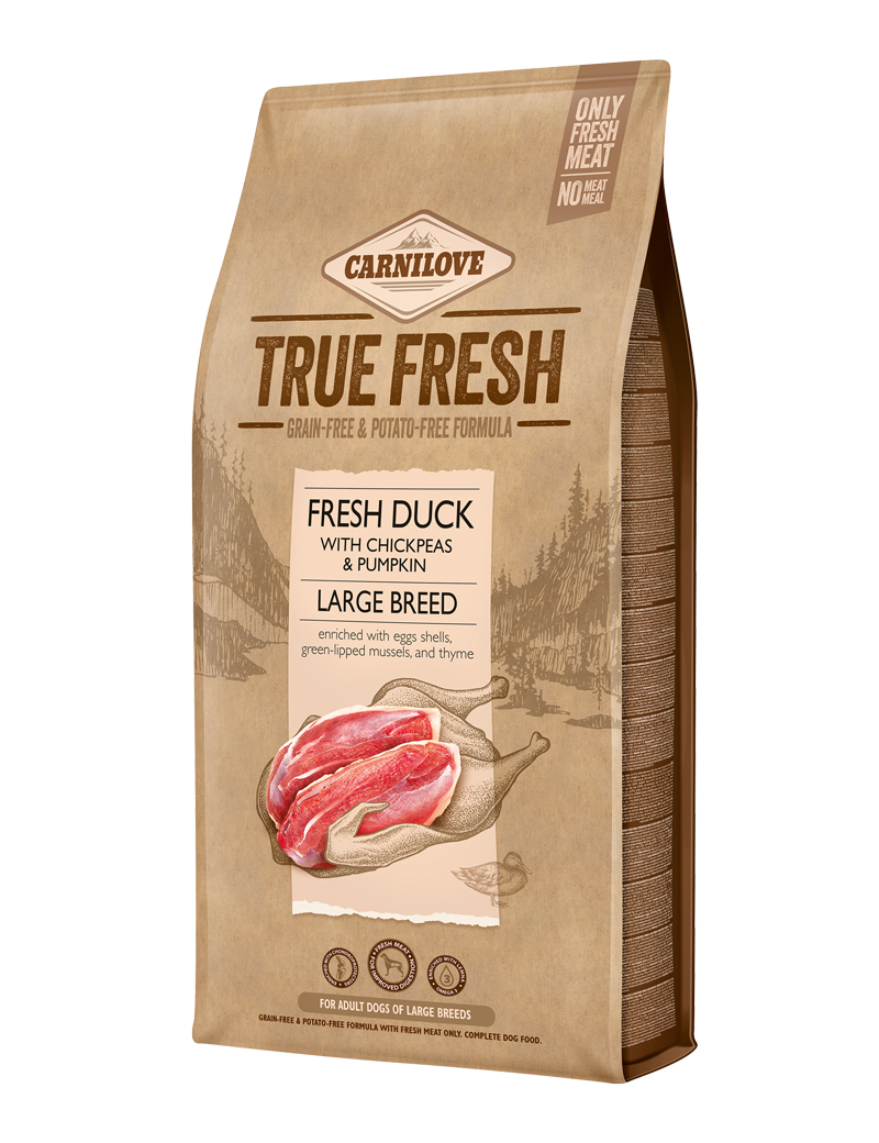 True Fresh Duck Large Breed Hundfoder 11,4kg